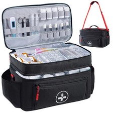 Travel Medicine Bag Organizer, Medical Bag Empty, Pill Bottle Organizer for H...