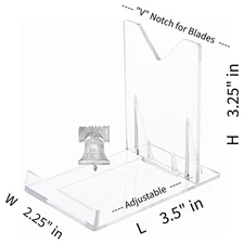 Large Adjustable Stand Acrylic Display Knives Bowie Knife Stands Blade Holder