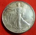 1988 American Silver Eagle 1 oz .999 Fine Silver Natural Tone *851*