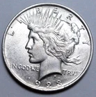 1923-P Peace Dollar Silver US Coin, $1.00, As Pictured, NO RESERVE $