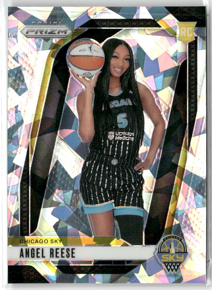 2024 PANINI PRIZM WNBA ANGEL REESE CRACKED ICE RC ROOKIE #147