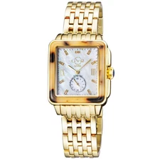 GV2 by Gevril Women's Bari Tortoise 9246B Swiss Quartz MOP Dial Diamond Watch