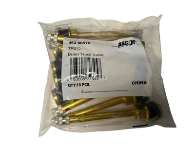 NEW 10 Pack Ascot TR572 Brass Truck Valves 463-00572