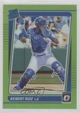 2021 Panini Donruss Optic Rated Rookie Lime Green Prizm Keibert Ruiz #52 1e57