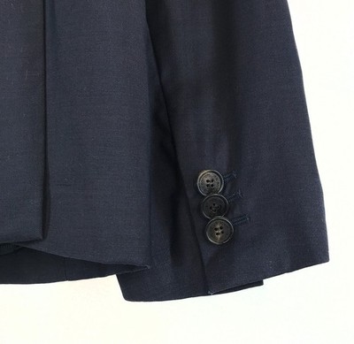 Men's Neil Barrett Blazer Sport Coat 2Bth Jacket Navy Virgin Wool