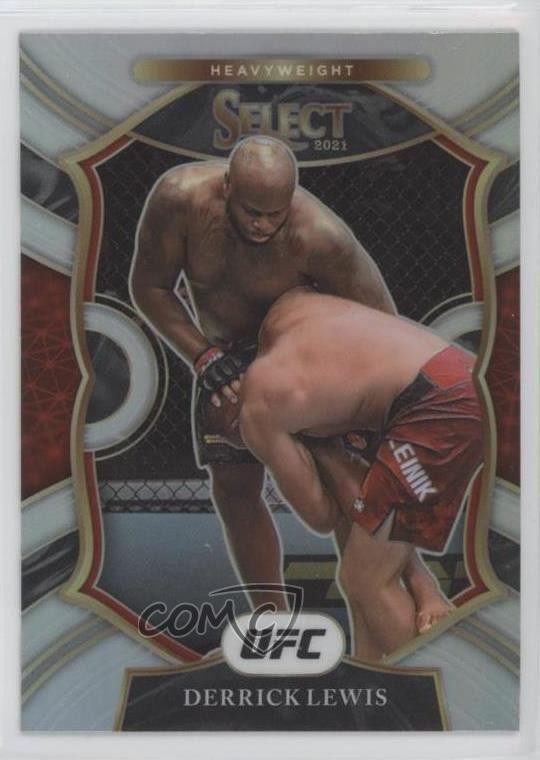 2021 Panini Select UFC Concourse Silver Prizm Derrick Lewis #22 yf0