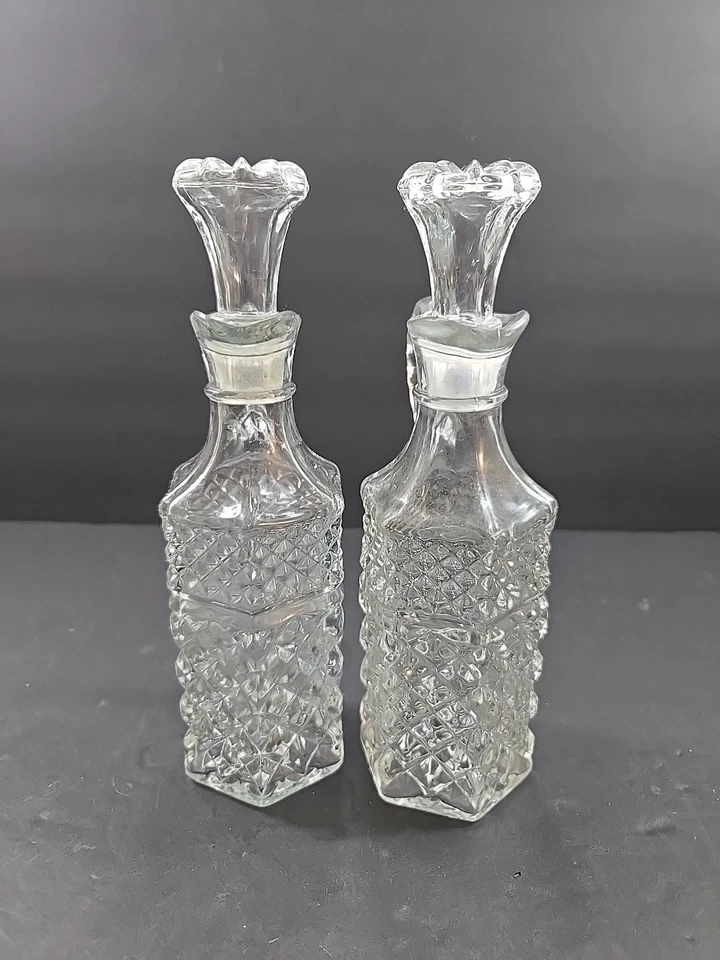 Juego de jarra de aceite y vinagre Anchor Hocking Wexford con tapones Foto 2 de 4