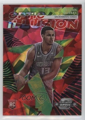 2022 Contenders Optic Illusion Red Wave Prizm Keegan Murray #22 Rookie RC 1f8v