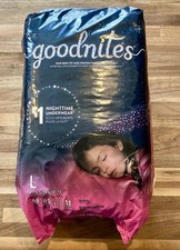 Goodnites Girls Nighttime Bedwetting Underwear Large 68-95 Lbs 11 Count