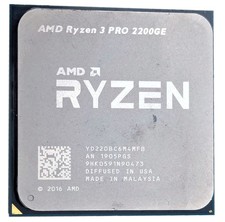 AMD Ryzen 3 PRO 2200GE 3.2GHz Socket AM4 4-Core 4-Thread Processor YD220BC6M4MFB