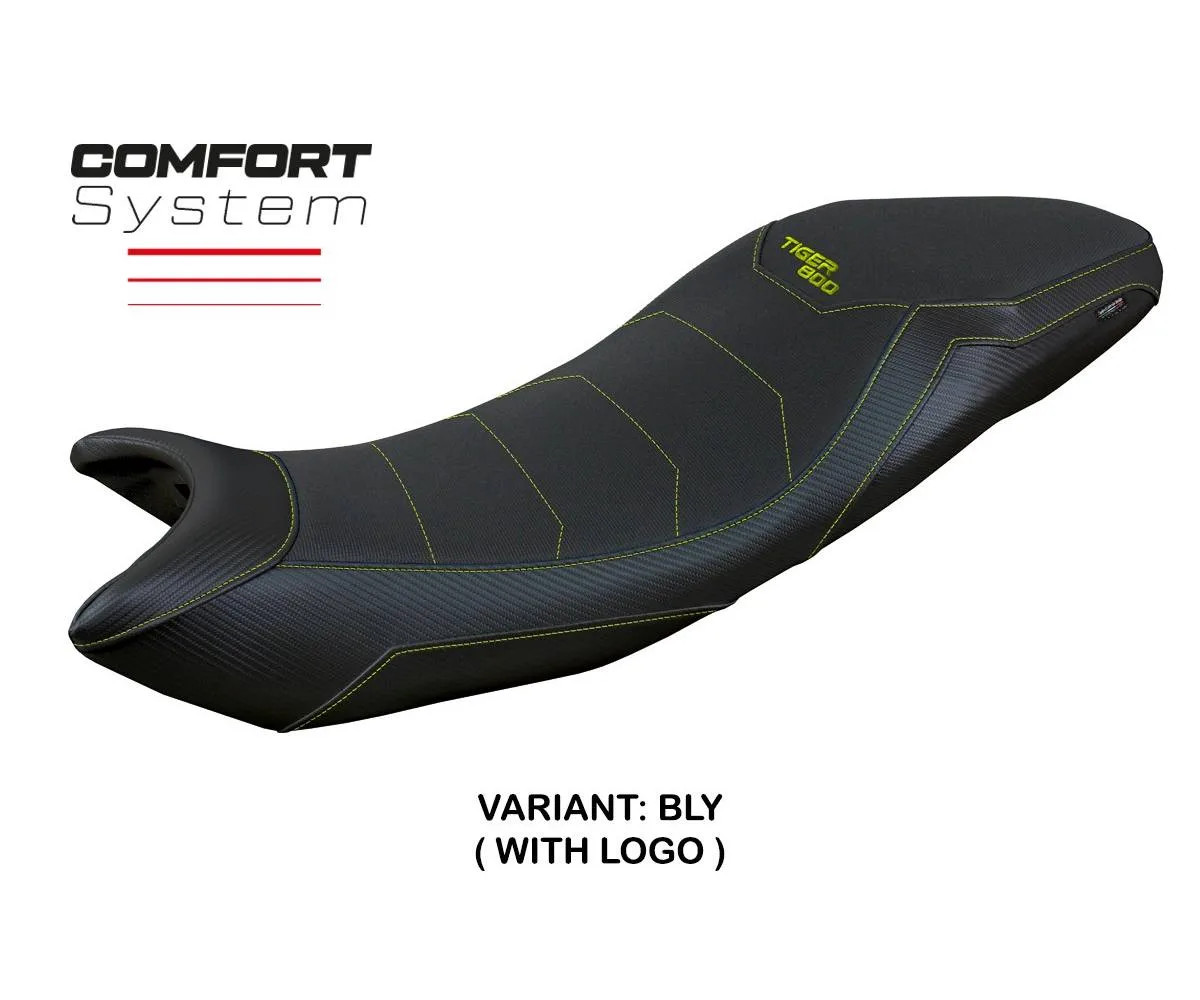 Seat cover Titty Comf Black Neon Yell+logo Tpz TRIUMPH TIGER SP 800 2025 2026