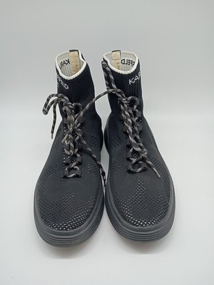 New Men\'s Karl Lagerfeldld Paris Knit Leather Sock Sneaker - 11 karl-lagerfeld-black-sock-  main image 2