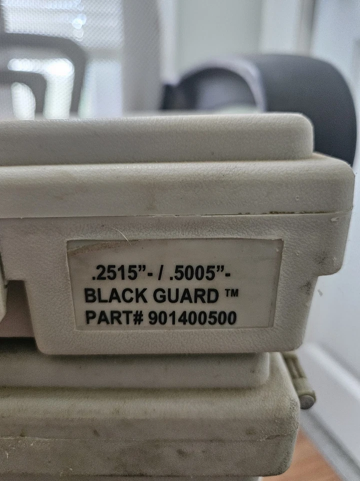 Juego de pasadores de calibre Vermont Plus .2515-.5005 pieza de protección negra # 901400500 Foto 3 de 4