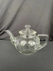 Vintage PYREX Clear Glass Teapot Early Pyrex Logo 5" x 9" Rare Form