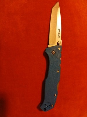 Cold Steel Pro Lite Tanto 4116 German Steel with Blue Nylon Handle