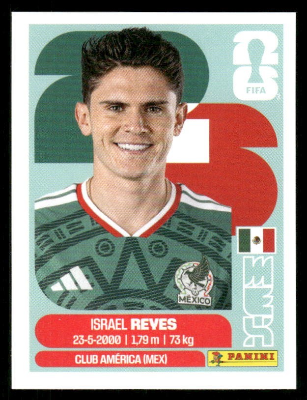 2026 USA Fifa World Cup Panini Sticker ISRAEL REYES Mexico MEX7