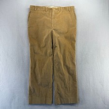 Vintage Yves Saint Laurent Pants Men's 38x30 Brown Tan Corduroy YSL Trousers 90s