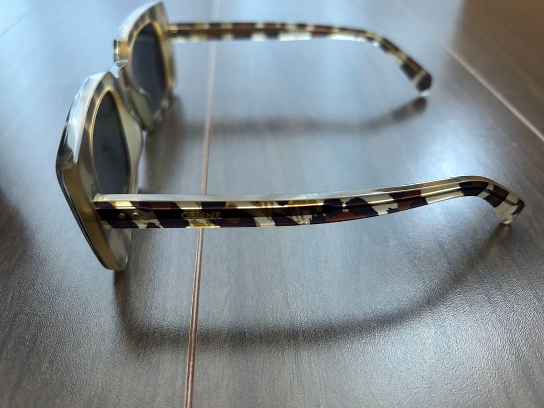 CELINE Square Sunglasses Leopard Pattern Brown Fr… - image 4