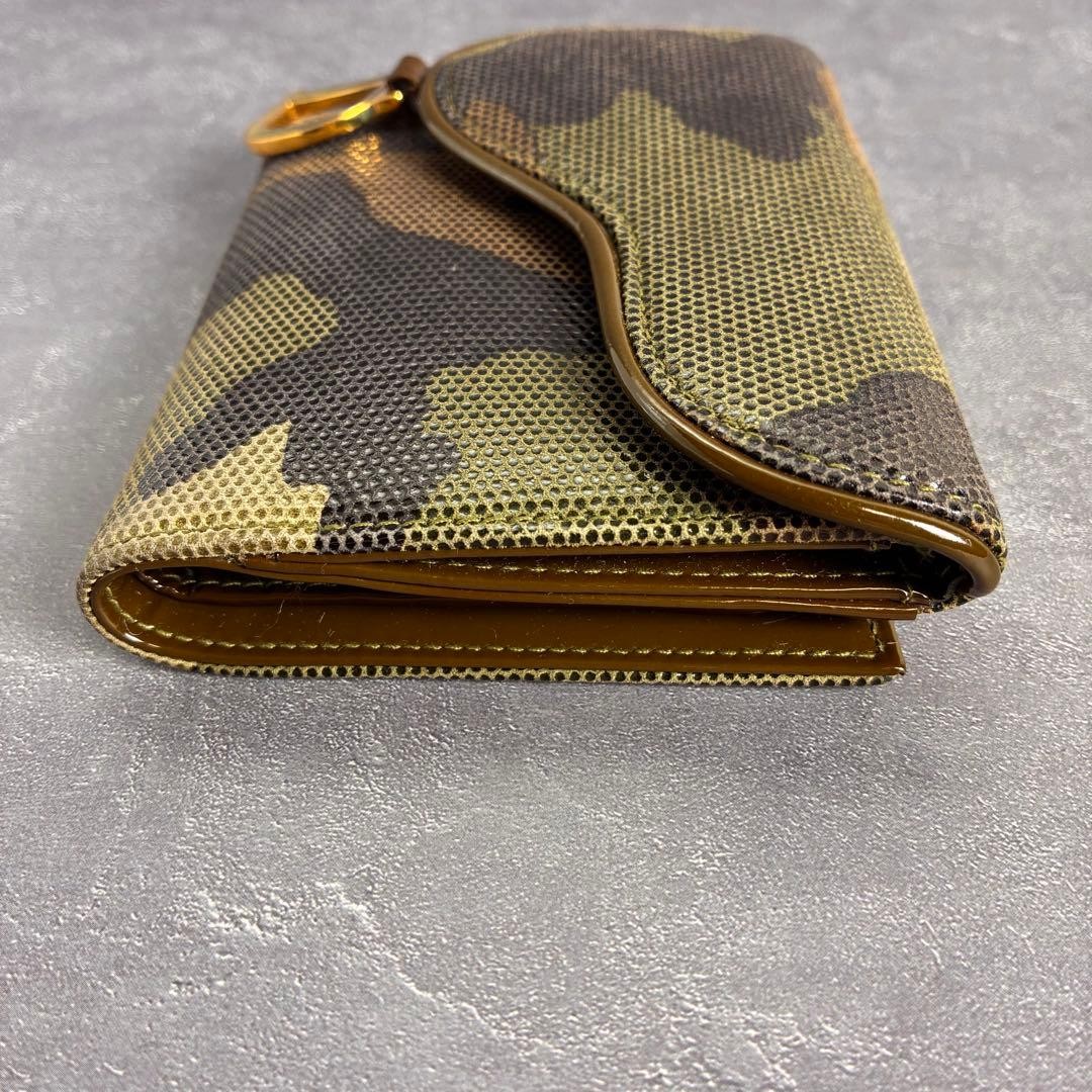 Dior Camo Saddle Wallet Galliano Unisex Leather | eBay