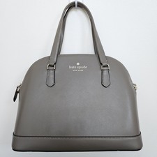 Kate Spade New York Saffiano Leather Handle Bag Gray With Gold Hardware No Strap