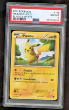 2011 Pokemon Pikachu Holo Black & White PSA 8 NM-MT #115/114 Secret Rare