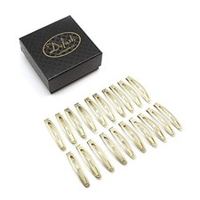 20Pcs Snap Hair Clips Hair Grips Metal Hair Clips 4.5Cm/1.77In Blonde B 4.5cm