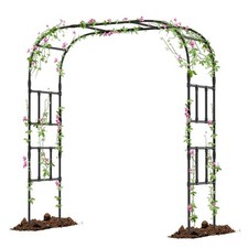 Docred Climbing Plant Trellis - Metal Garden Arch Arbor Structure for Outdoor.