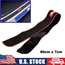 Car Rear Trunk Sill Plate Bumper Guard Rubber Pad Protector Trim Anti-Scratch