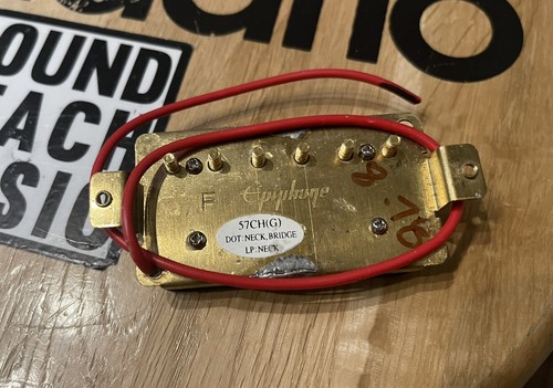 Epiphone 57CH(G) Gold Neck Humbucker Bridge Pickup Les Paul ES DOT - Picture 3 of 5