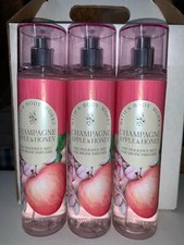 3PC Bath Body Works Champagne Apple Honey Fine Fragrance Mist