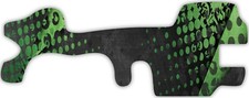 Green Grunge Black Dotted Vinyl Wrap For Doc Band Helmet Baby Cranial Helmet