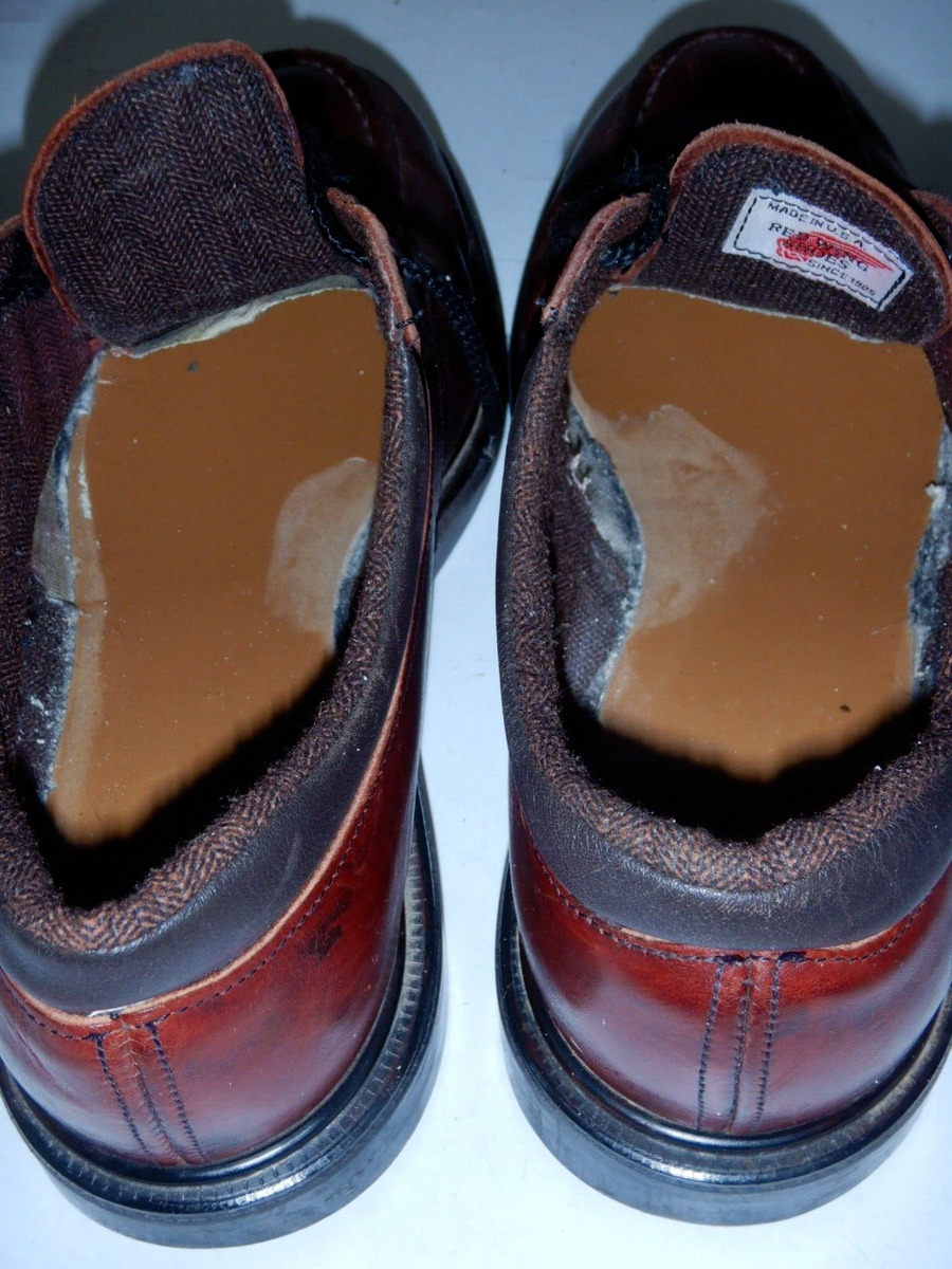 forseelser Enumerate Array af Vintage 80s Red Wing Oxblood Leather Postman Shoes Size 10.5 | eBay