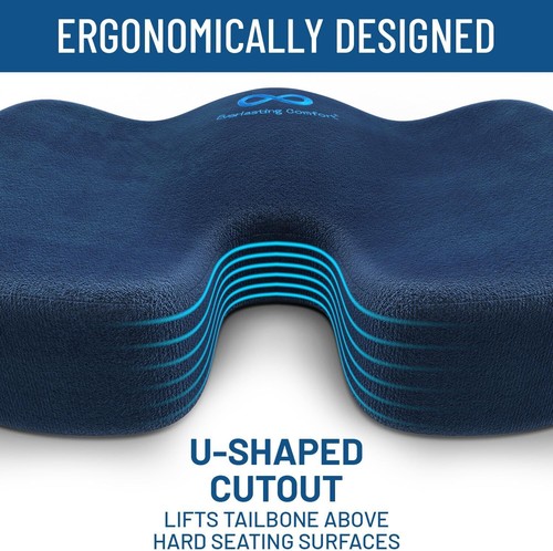 Memory Foam Sitzkissen - Ergonomisches Design für lange Reisen - Kompatibel mit Auto - Bild 6 von 11