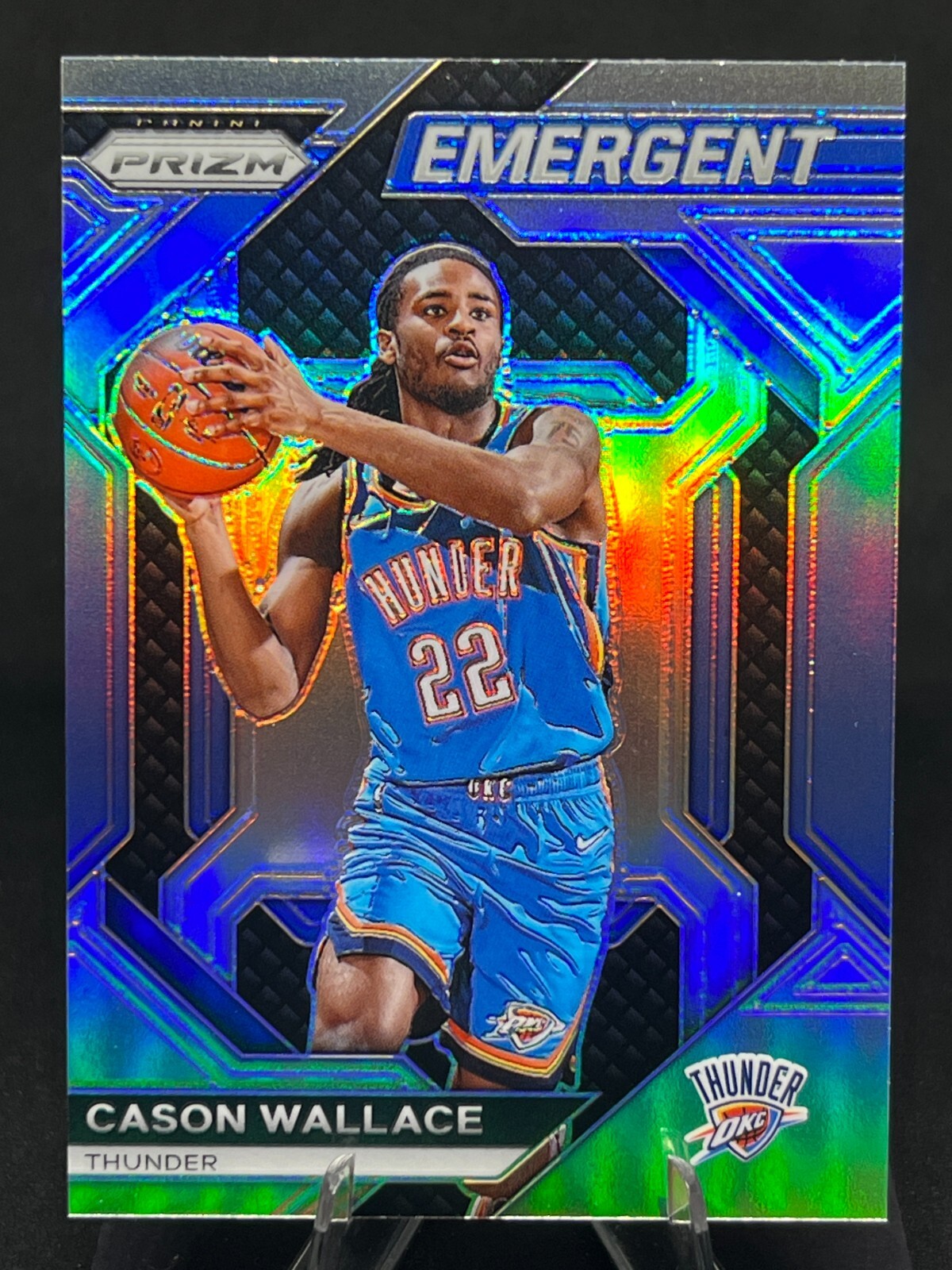 Cason Wallace 2023-24 Panini Emergent SILVER PRIZM #29 Oklahoma City Thunder