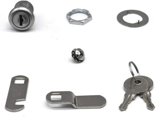 Versatile Stainless Steel Cam Locks 7/8" - Key Lock Replacement Set for Security - Picture 7 of 7