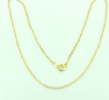 14K Solid Yellow gold Rolo link Chain Necklace 1.60 grams 16 inch