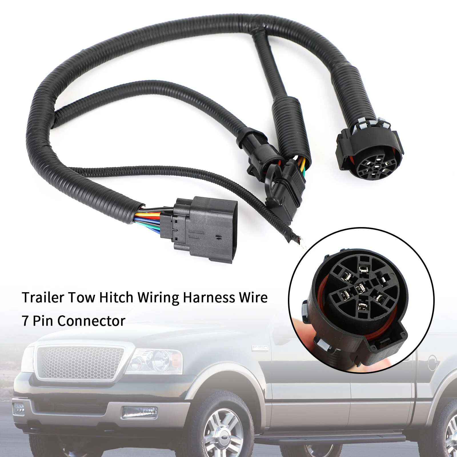 Car Trailer Tow Hitch 7 Pin Connector Wiring Harness Wire For 0508