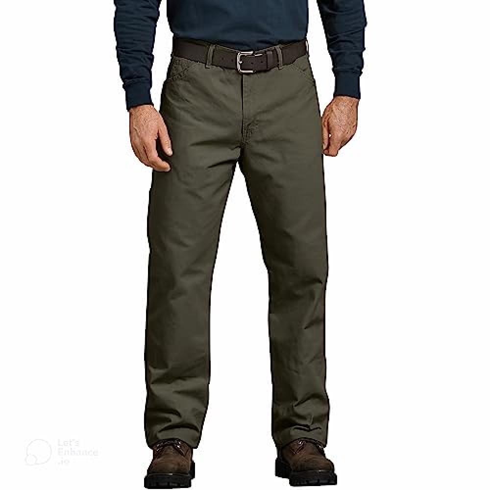 (TG. 36W / 34L) Dickies 1939-Pantaloni Uomo Muschio 36W x 34L - NUOVO