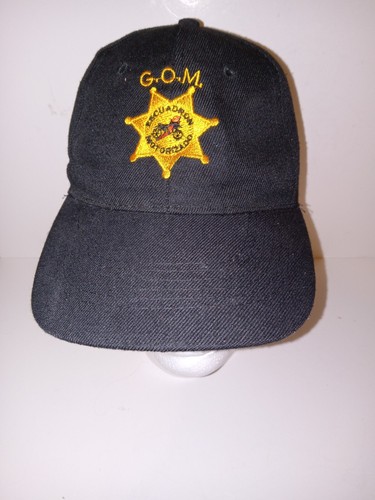 Ecuador Police Gorra Negro Black Baseball Cap Escuadron Motorizado G.O.M.