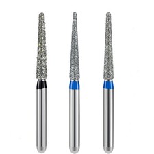 JMU Dental Diamond Burs Round End Taper FG 850 Medium Grit/Super Coarse