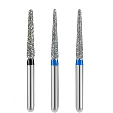 JMU Dental Diamond Burs Round End Taper FG 850 Medium Grit/Super Coarse