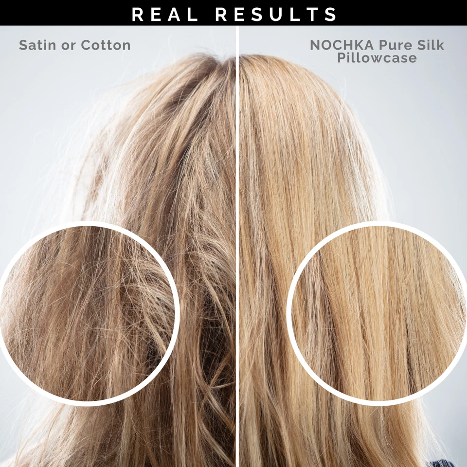 NOCHKA 100% Pure Mulberry Silk Ivory Pillowcase  - Handmade in USA - Image 4 of 4