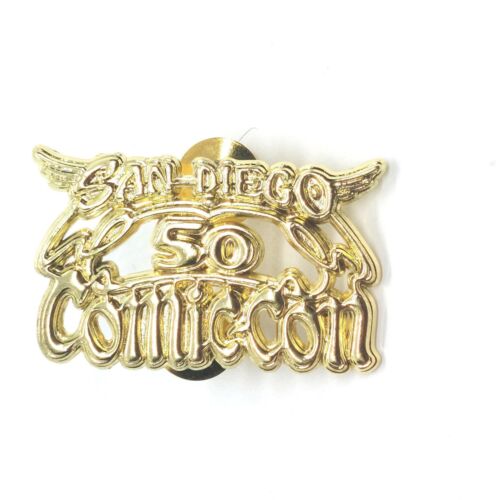 San Diego 50 Comic-Con SDCC 2019 Limited Edition Pin Lapel Gold Tone Collectible