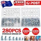 <!--F#f_0-->280pcs Hydraulic Grease Nipple Metric Imperial Mechanical Lubricant Fitting Kit<!--F/-->