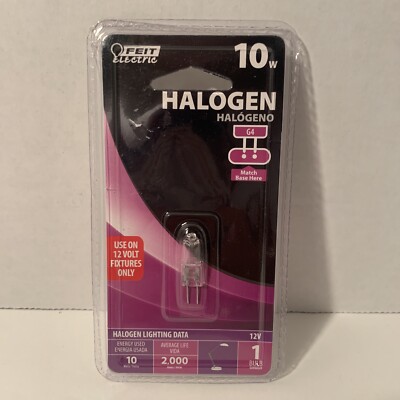 Feit Electric 10-Watt G4 Halogen Bulb, Clear (1 bulb)