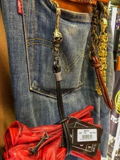 Skull Hook For Gloves Holder Keys Keyring Chrome Plated Brass Biker Rock Style