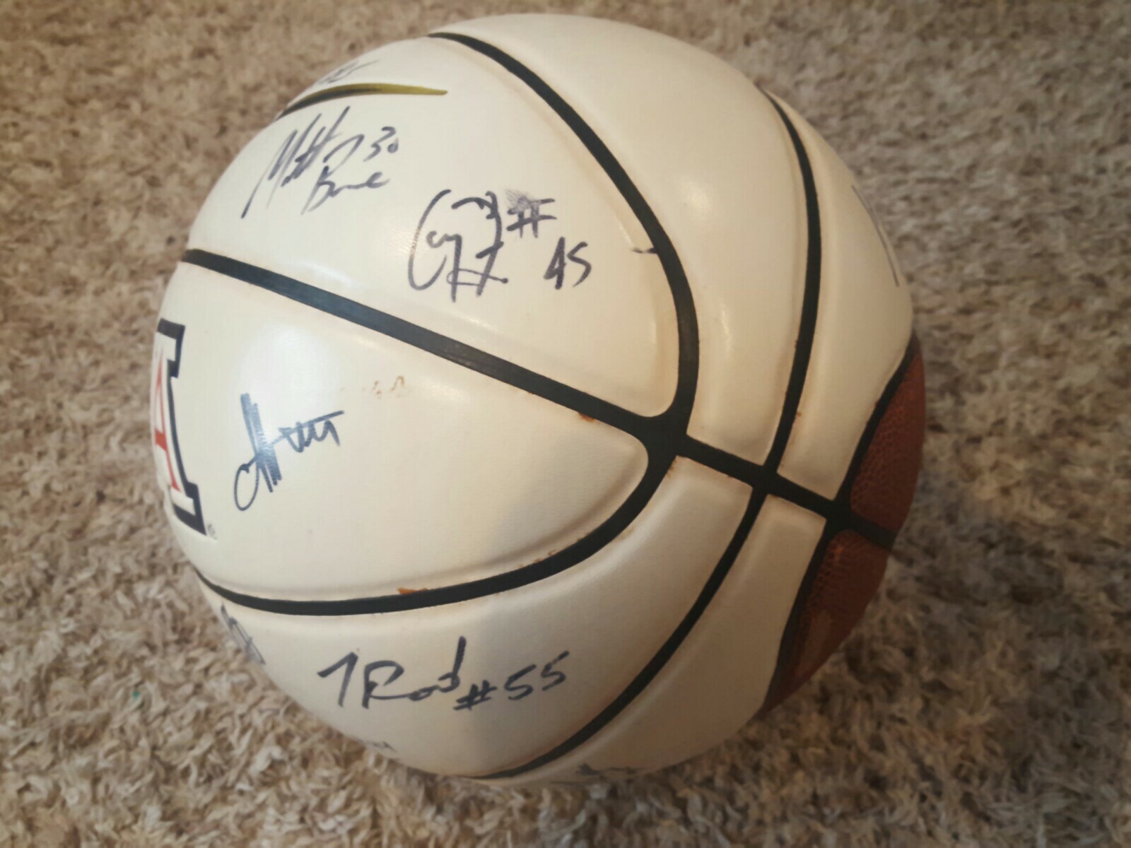 LUTE OLSON Coach and Team Signed Basketball University of AZ Nike eBay