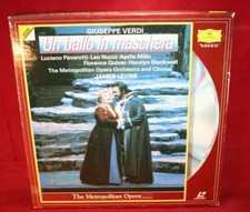 Laserdisc K  Un Ballo In Maschera  Verdi  Pavarotti James Levine Box Set 