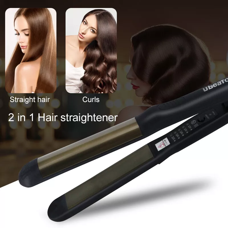 How to use hair straightener top and curler 2 in 1