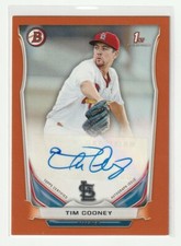 TIM COONEY 2014 Bowman 1st Prospect Autograph Orange 158/250 ST. LOUIS CARDINALS